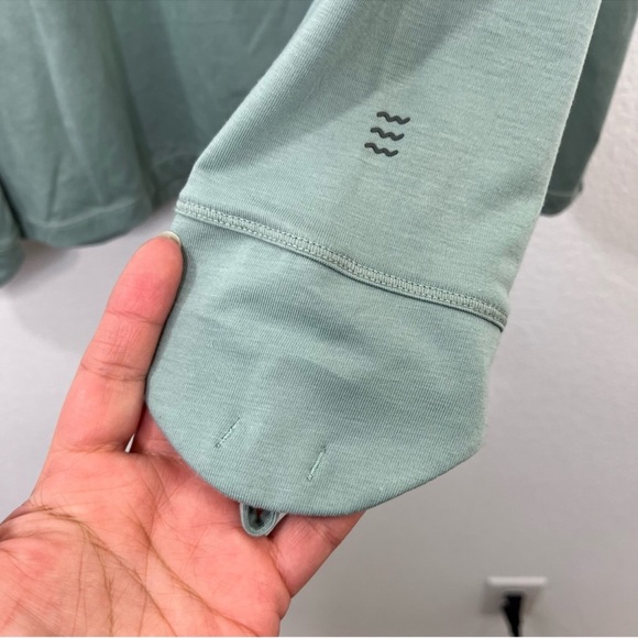 NWOT FREE FLY Bamboo Lightweight Hoodie II Ocean Mist UPF 20 Sun Protection XL - Picture 4 of 8